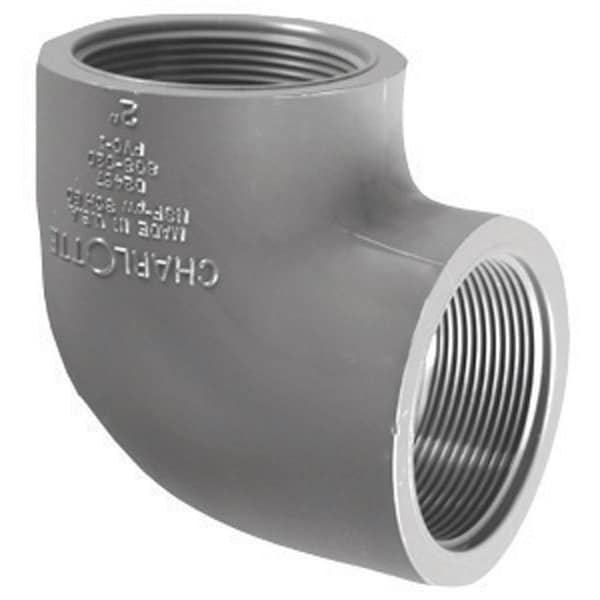 Charlotte Pipe And Foundry Charlotte Pipe Schedule 80 1/2 in. FPT X 1/2 in. D FPT PVC Elbow 1 pk PVC 08302 1000 - main